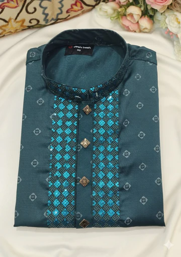 Casual Grey Panjabi